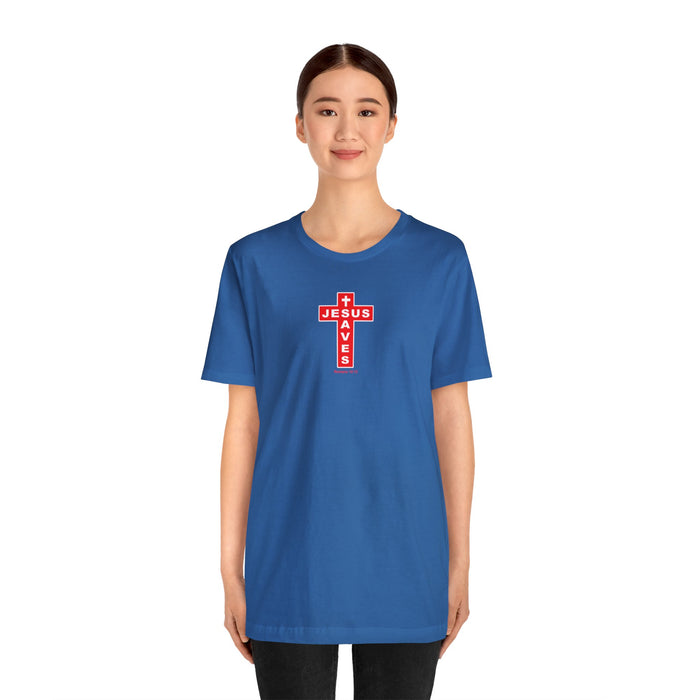 Jesus Saves Men Unisex Jersey Short Sleeve Tee