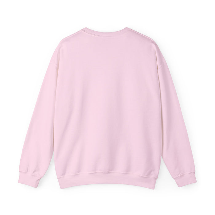 Crewneck Sweatshirt — "Love Grows Here" Floral Wreath Cozy Pullover