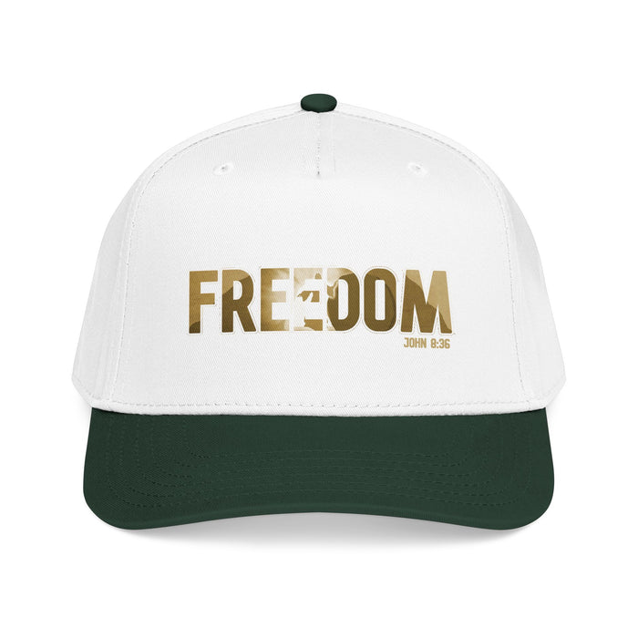 Freedom Embroidered Baseball Cap — Vintage Distressed Military-Inspired Hat