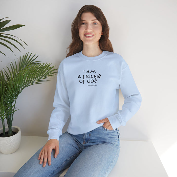 I Am A Friend Of God Women Unisex Heavy Blend™ Crewneck Sweatshirt