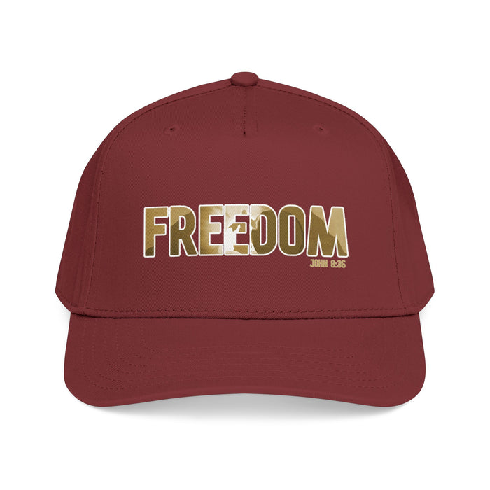 Freedom Embroidered Baseball Cap — Vintage Distressed Military-Inspired Hat