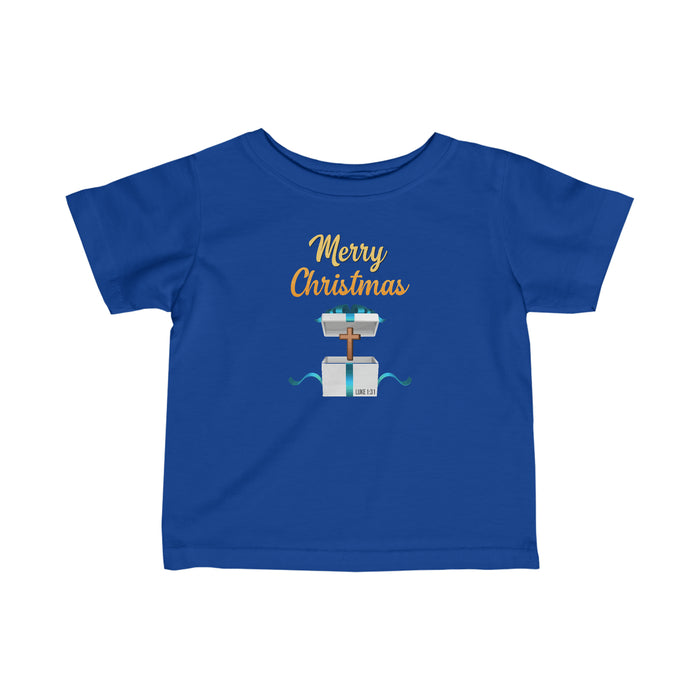 Merry Christmas Infant Fine Jersey Tee