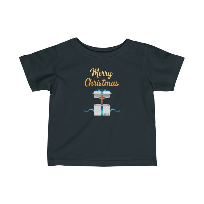Merry Christmas Infant Fine Jersey Tee