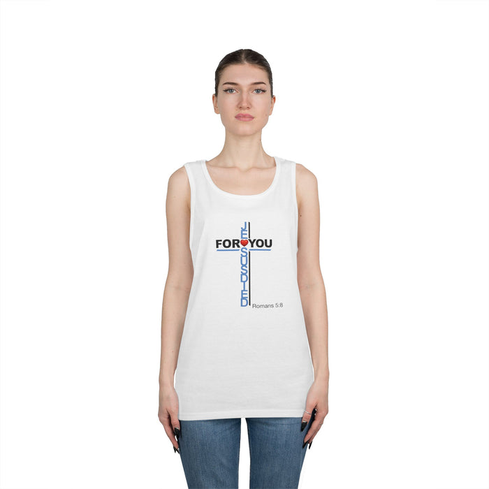 Jesus Died For You Men’s Unisex Heavy Cotton Tank Top