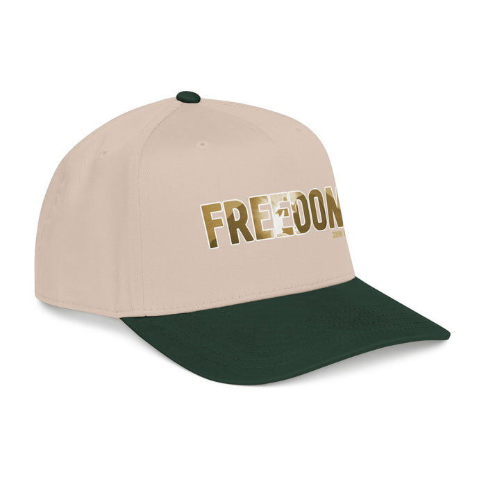 Freedom Embroidered Baseball Cap — Vintage Distressed Military-Inspired Hat