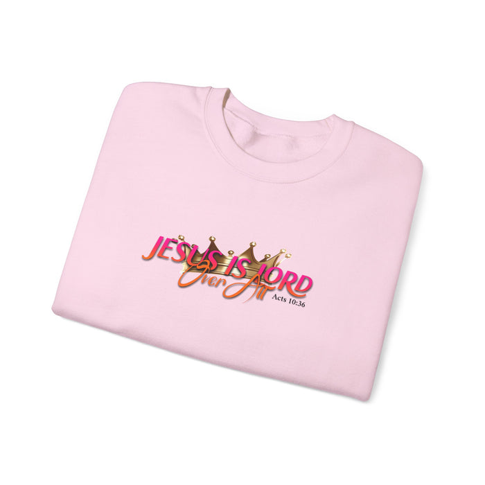 Jesus is Lord Over All Unisex Heavy Blend™ Crewneck Sweatshirt