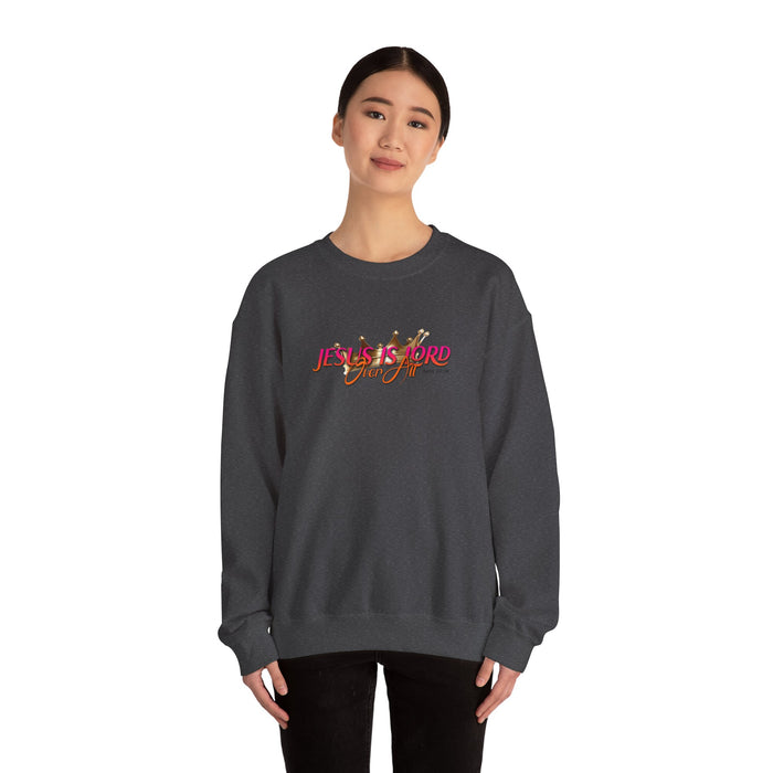 Jesus is Lord Over All Unisex Heavy Blend™ Crewneck Sweatshirt