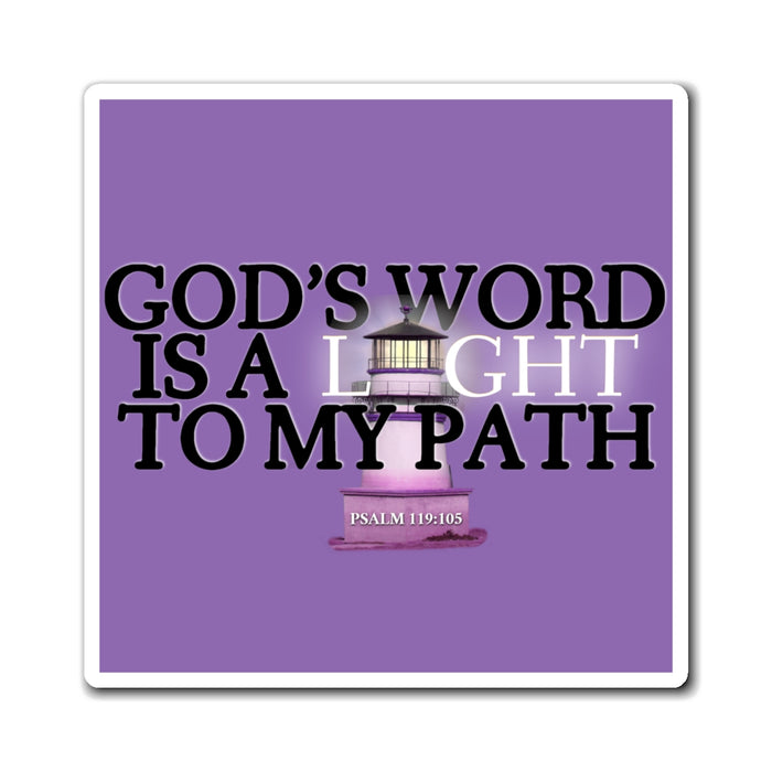 God’s Word is A Light For My Path Magnets