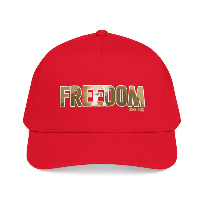 Freedom Embroidered Baseball Cap — Vintage Distressed Military-Inspired Hat