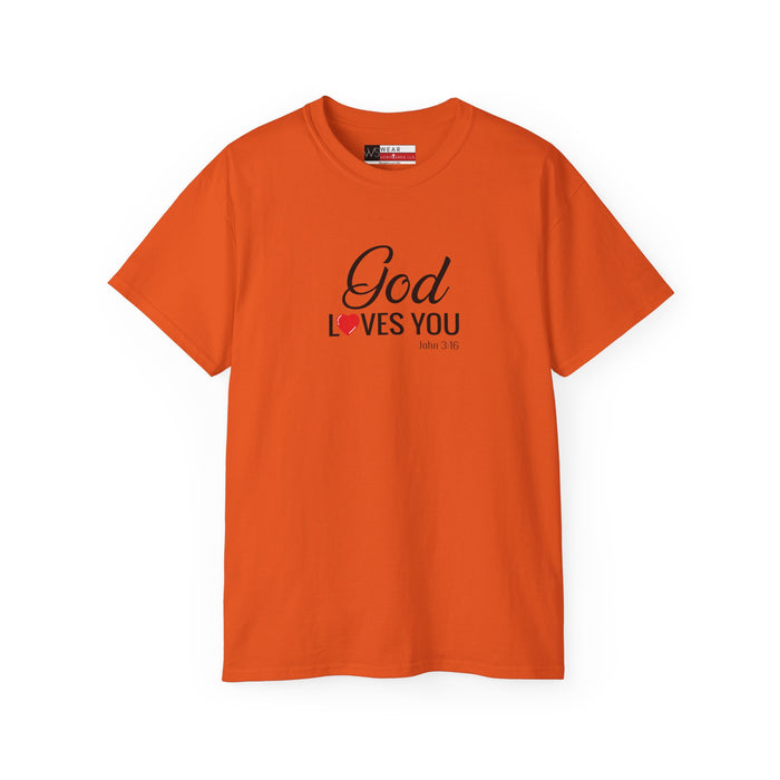 God Loves You Women's Unisex Ultra Cotton Tee