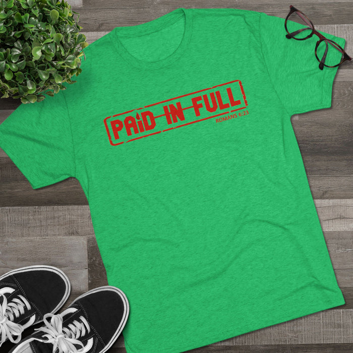 Paid In Full T‑Shirt — Christian Faith Romans 6:23 Tee