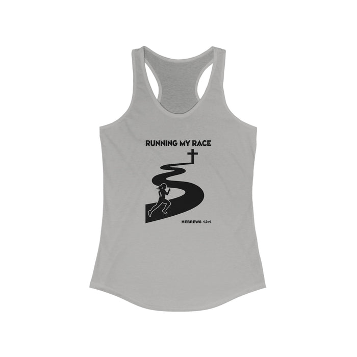Running My Race Women's Racerback Tank