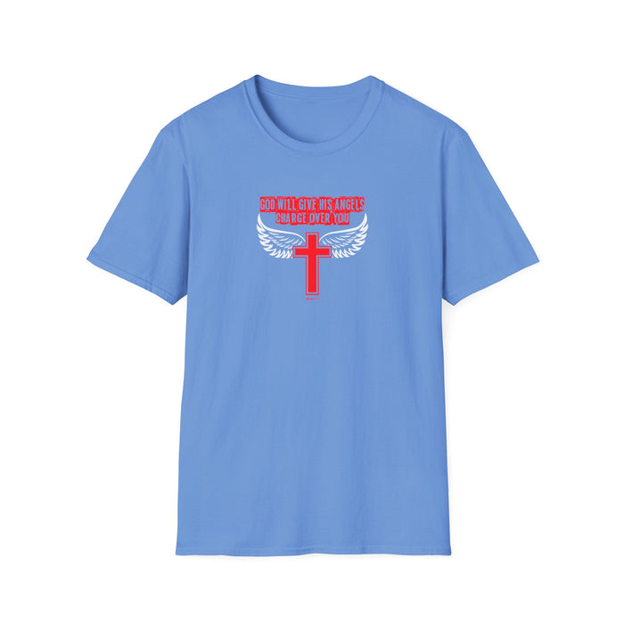 God Will Give His Angels Charge Over You Women’s Unisex Softstyle T-Shirt