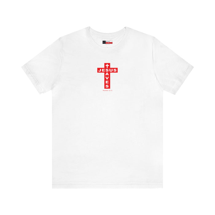 Jesus Saves Men Unisex Jersey Short Sleeve Tee