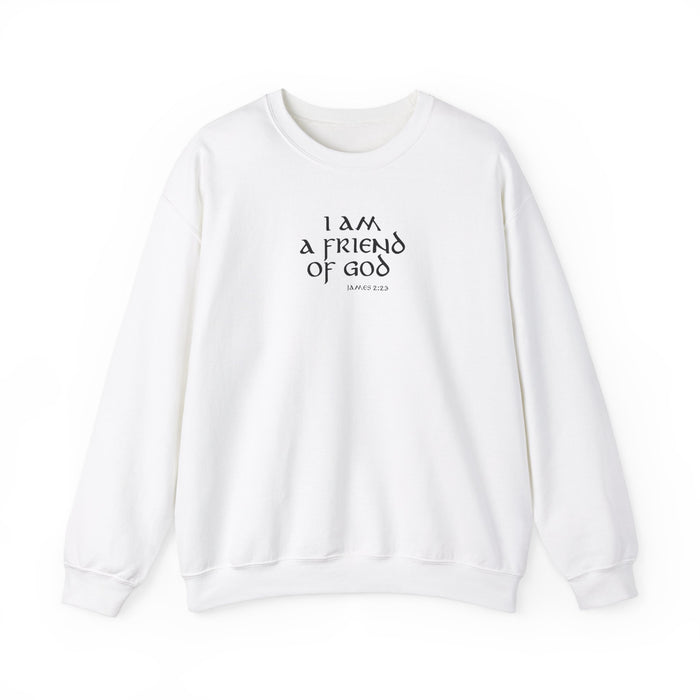 I Am A Friend Of God Men Unisex Heavy Blend™ Crewneck Sweatshirt
