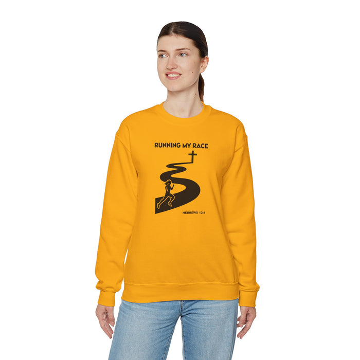 Running My Race Women’s Unisex Heavy Blend™ Crewneck Sweatshirt