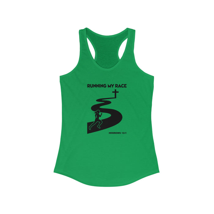 Running My Race Women's Racerback Tank