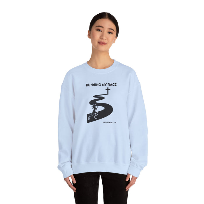 Running My Race Women’s Unisex Heavy Blend™ Crewneck Sweatshirt