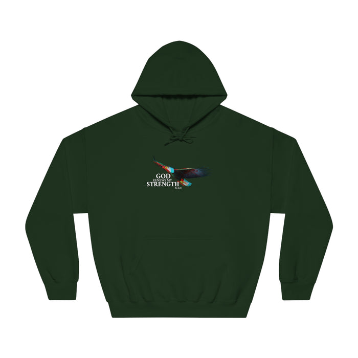 God Renews My Strength Men’s Unisex DryBlend® Hooded Sweatshirt