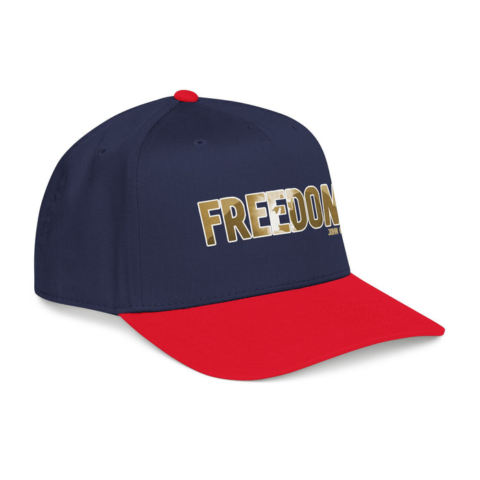 Freedom Embroidered Baseball Cap — Vintage Distressed Military-Inspired Hat