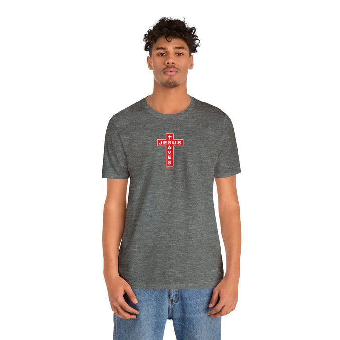 Jesus Saves Men Unisex Jersey Short Sleeve Tee