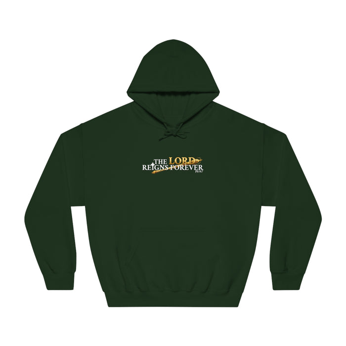 The Lord Reigns Forever Men’s Unisex DryBlend® Hooded Sweatshirt