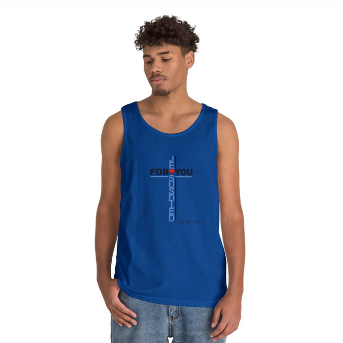 Jesus Died For You Men’s Unisex Heavy Cotton Tank Top
