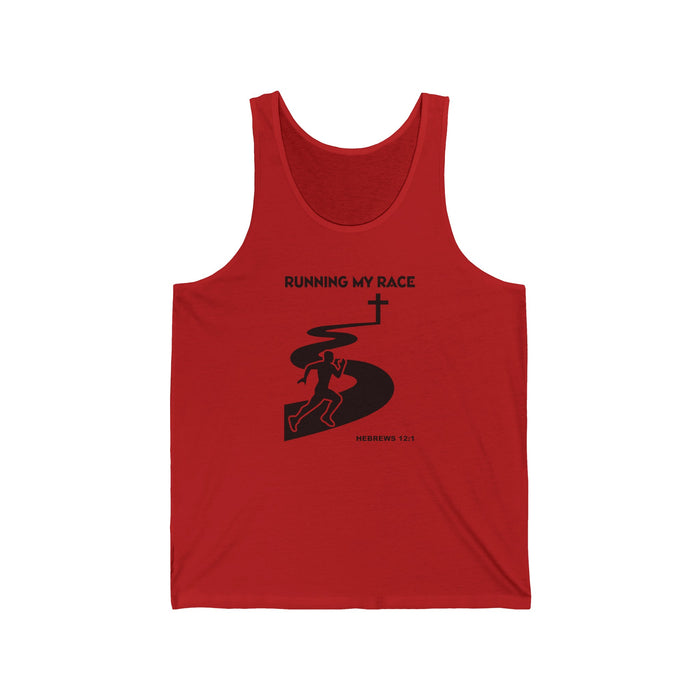 Running My Race Men’s Unisex Jersey Tank