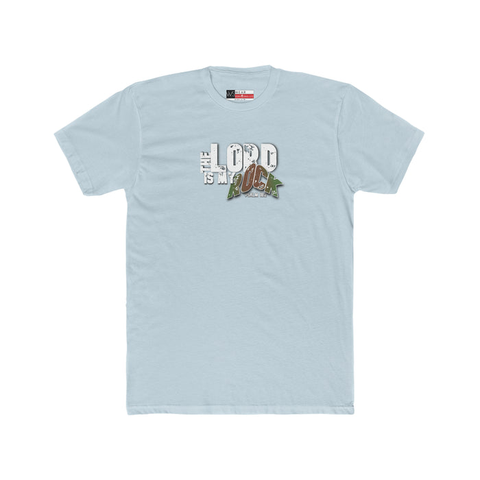 The Lord is My Rock Men's Cotton Crew Tee
