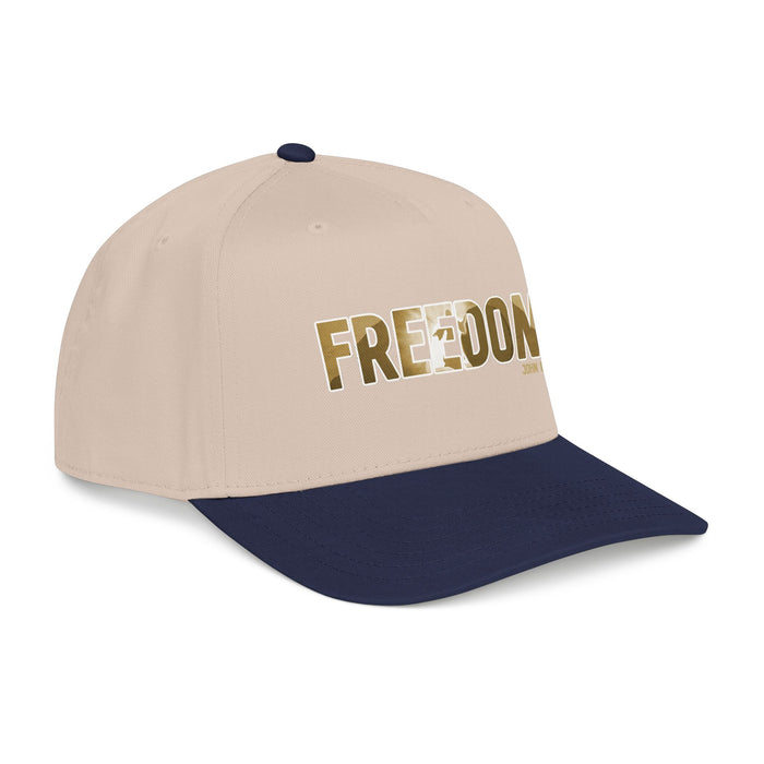 Freedom Embroidered Baseball Cap — Vintage Distressed Military-Inspired Hat