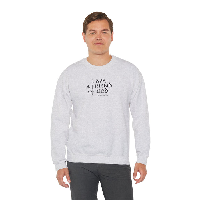 I Am A Friend Of God Women Unisex Heavy Blend™ Crewneck Sweatshirt