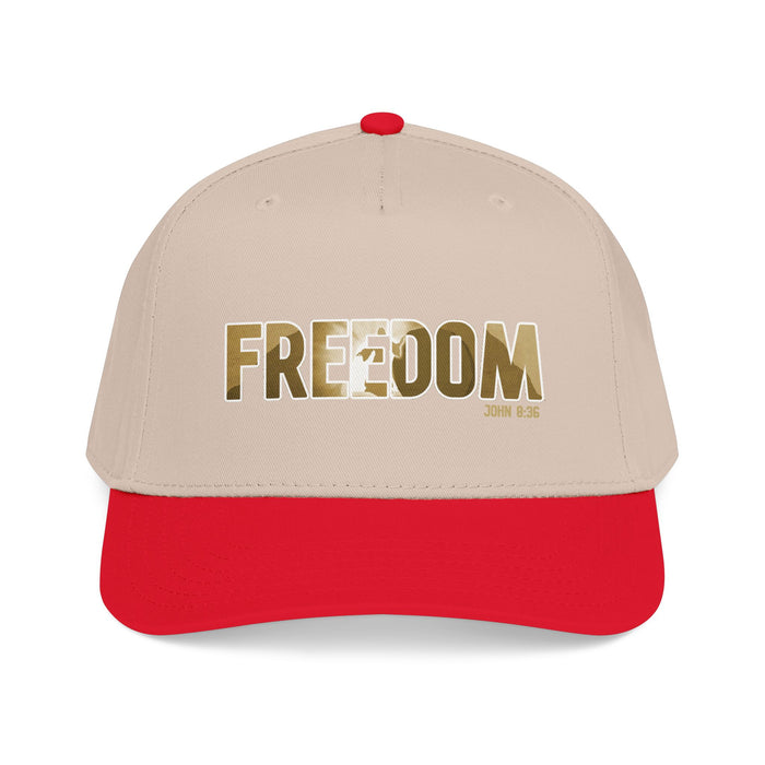 Freedom Embroidered Baseball Cap — Vintage Distressed Military-Inspired Hat