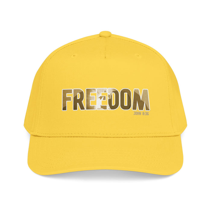 Freedom Embroidered Baseball Cap — Vintage Distressed Military-Inspired Hat