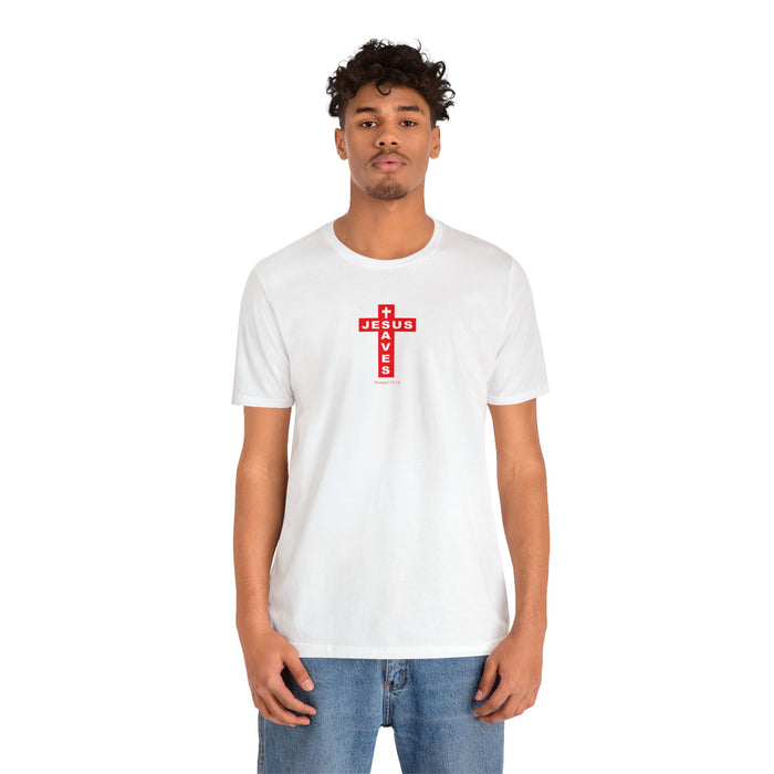 Jesus Saves Men Unisex Jersey Short Sleeve Tee