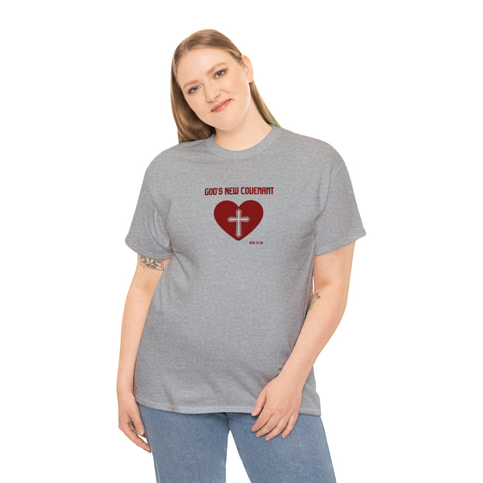 God’s New Covenant Women’s Unisex Heavy Cotton Tee