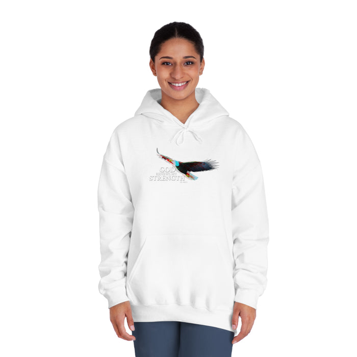 God Renews My Strength Men’s Unisex DryBlend® Hooded Sweatshirt