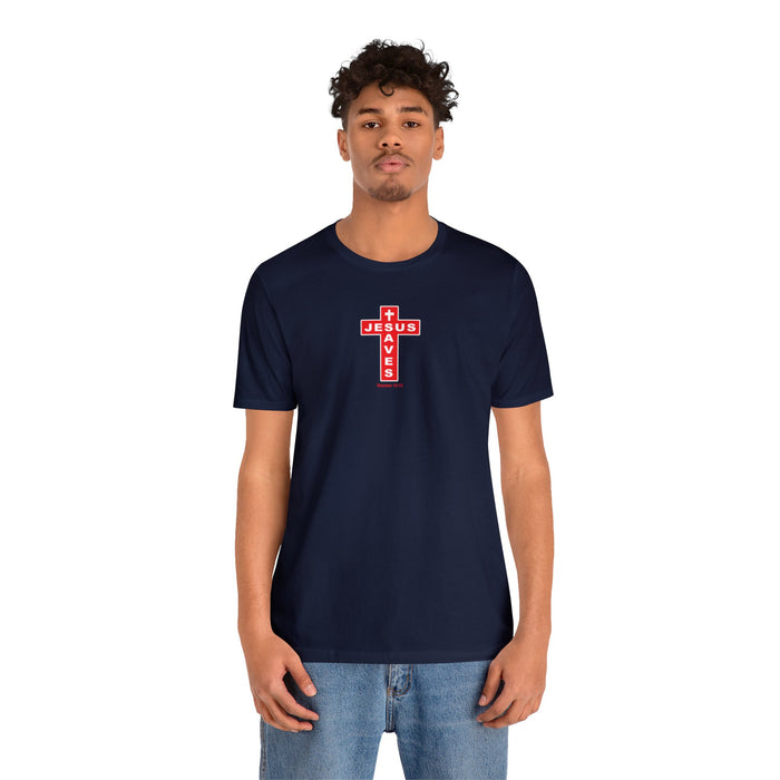Jesus Saves Men Unisex Jersey Short Sleeve Tee
