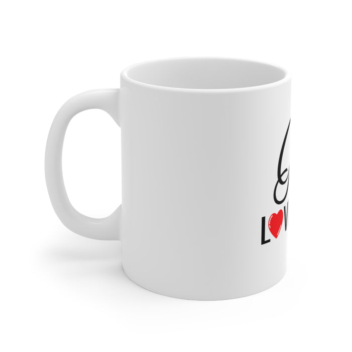 God Loves You Ceramic Mug 11oz