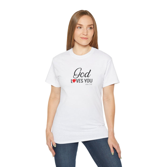 God Loves You Women's Unisex Ultra Cotton Tee