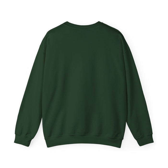 Crewneck Sweatshirt — "Love Grows Here" Floral Wreath Cozy Pullover