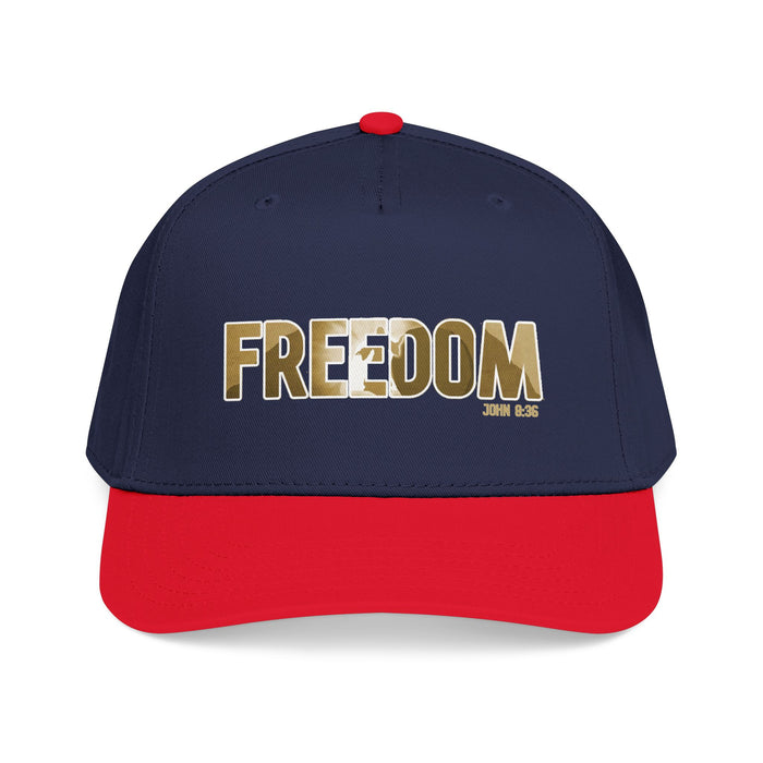 Freedom Embroidered Baseball Cap — Vintage Distressed Military-Inspired Hat