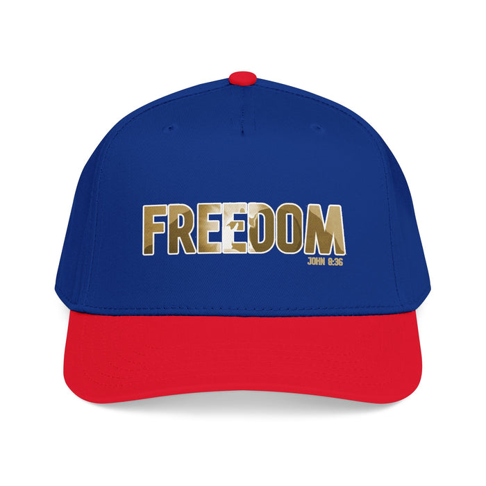 Freedom Embroidered Baseball Cap — Vintage Distressed Military-Inspired Hat