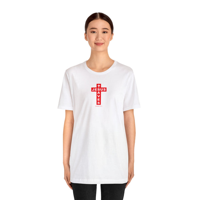 Jesus Saves Men Unisex Jersey Short Sleeve Tee