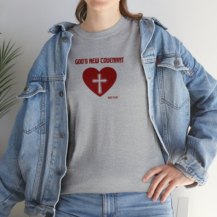 God’s New Covenant Women’s Unisex Heavy Cotton Tee