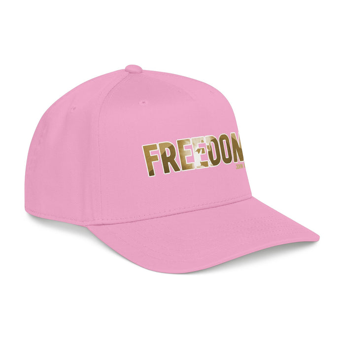 Freedom Embroidered Baseball Cap — Vintage Distressed Military-Inspired Hat