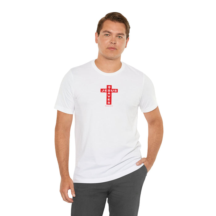 Jesus Saves Men Unisex Jersey Short Sleeve Tee
