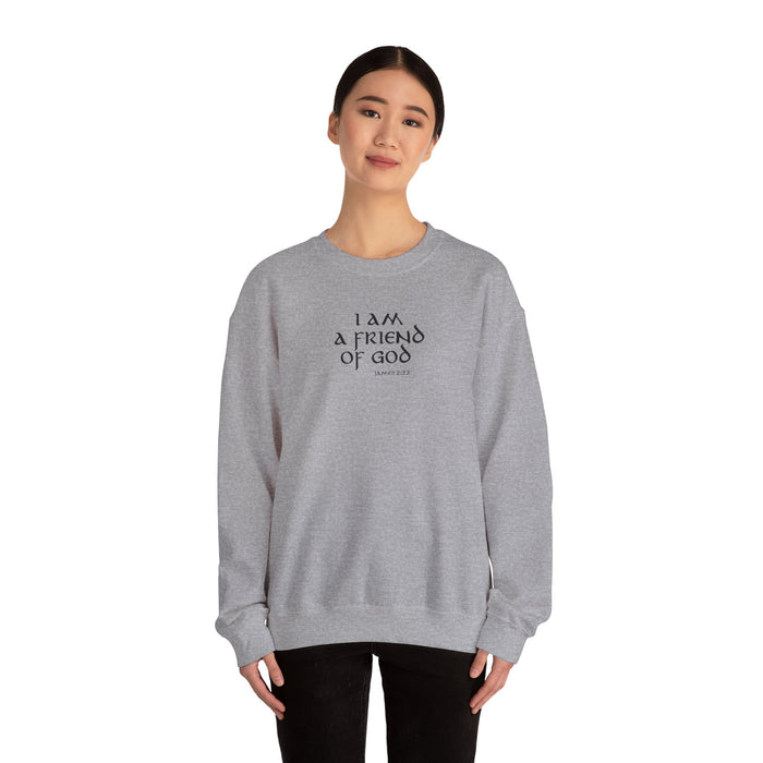 I Am A Friend Of God Men Unisex Heavy Blend™ Crewneck Sweatshirt