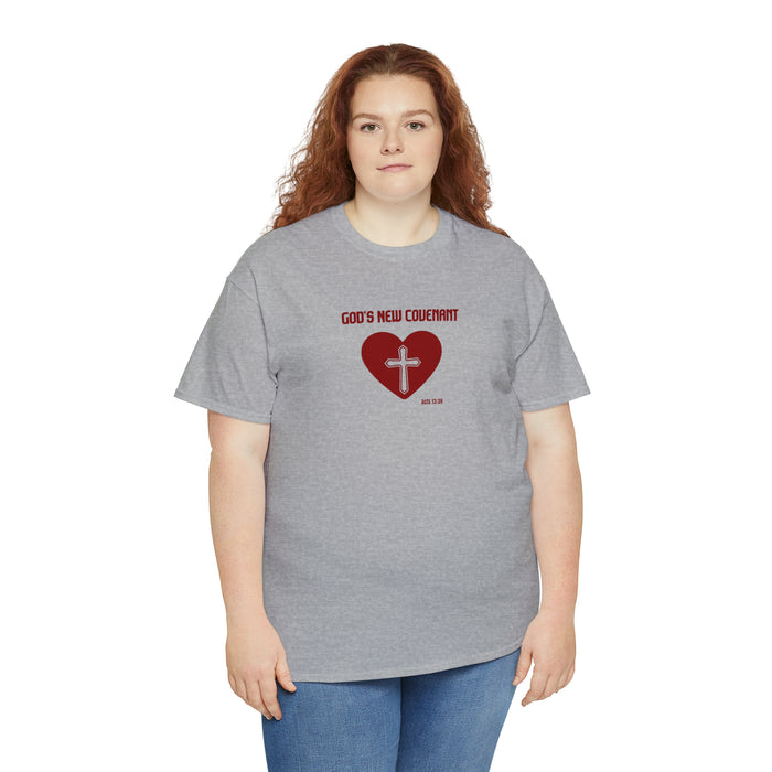 God’s New Covenant Women’s Unisex Heavy Cotton Tee
