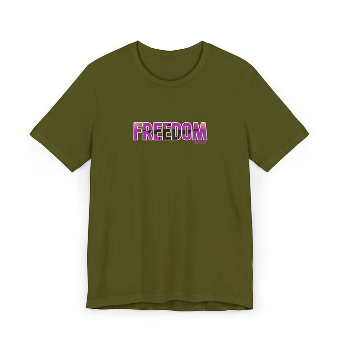Freedom Graphic Tee — Bold Pink Gradient "FREEDOM" T-Shirt