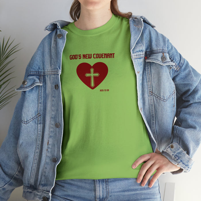 God’s New Covenant Women’s Unisex Heavy Cotton Tee